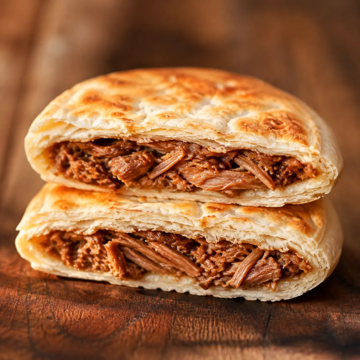 Roujiamo — Rich, slow-braised pork in a crispy-chewy flatbread. Deeply 